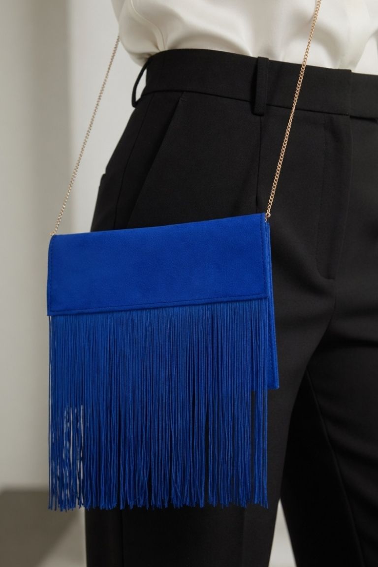 Bolso de Mano Detalle Flecos
