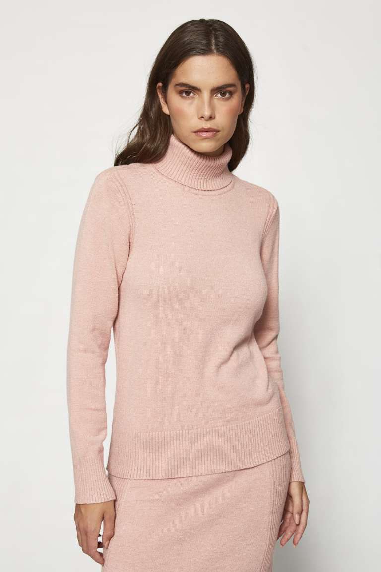 Jersey Rosa Cuello Cisne