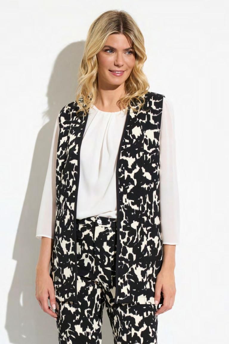 Chaleco Abierto Estampado