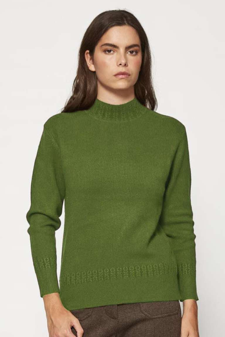 Jersey Canalé Bordado