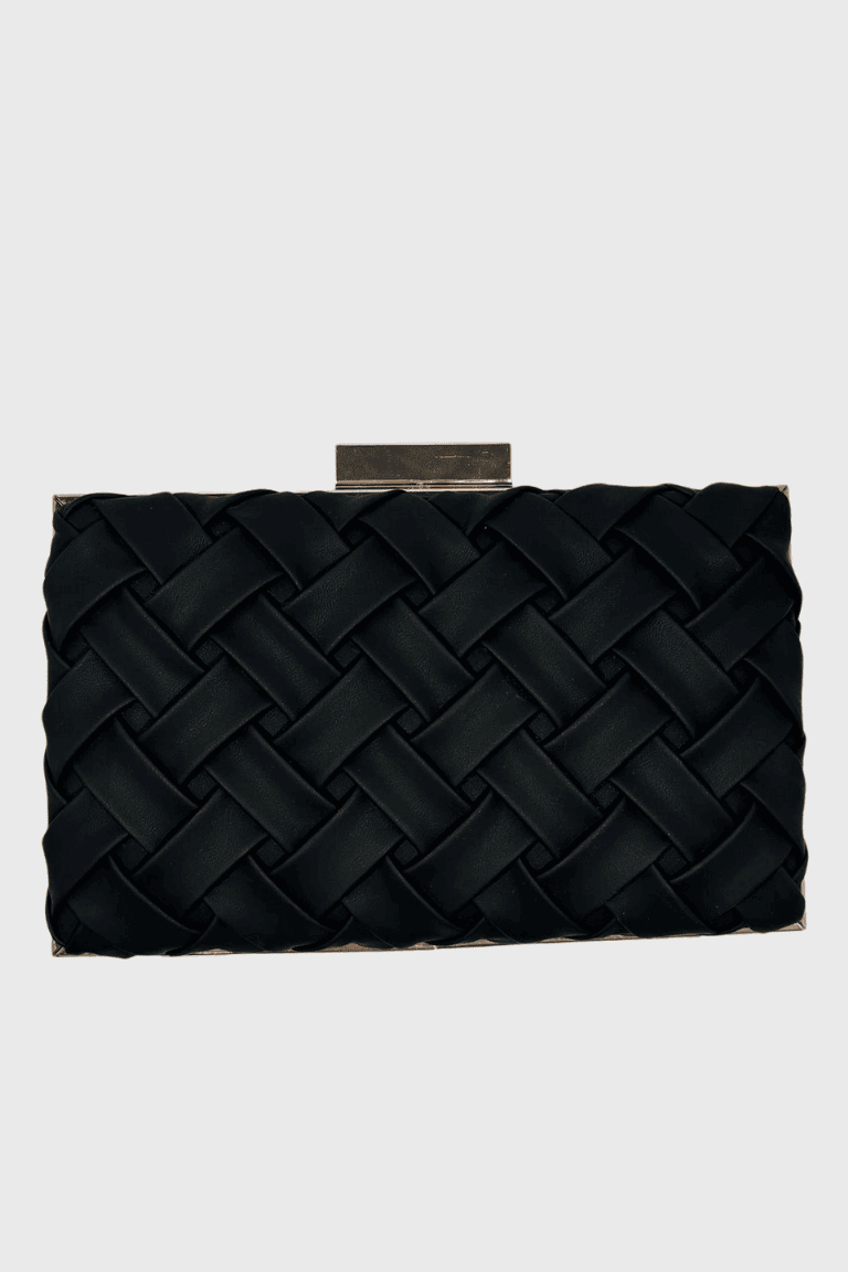 Bolso de Mano Nudos Negro