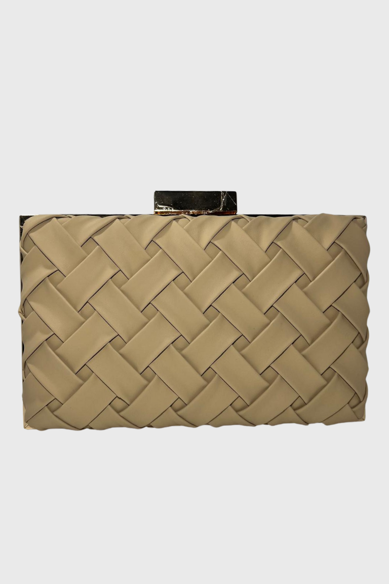 Bolso de Mano Nudos Beig