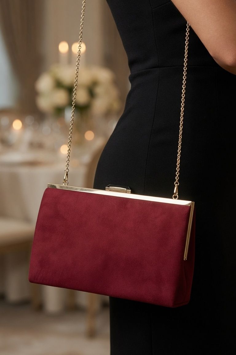 Bolso de Mano Antelina Granate