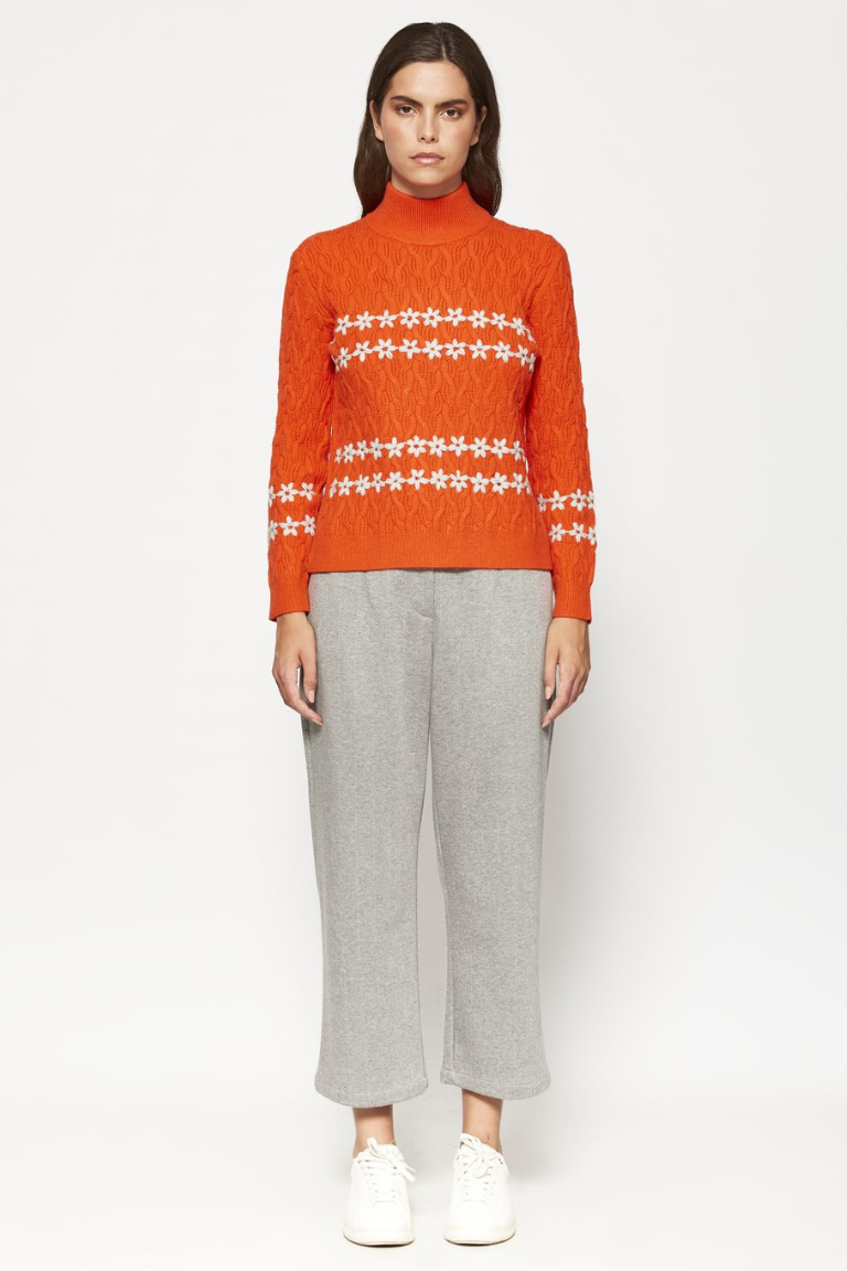 Pantalón Culotte Gris con Espiga