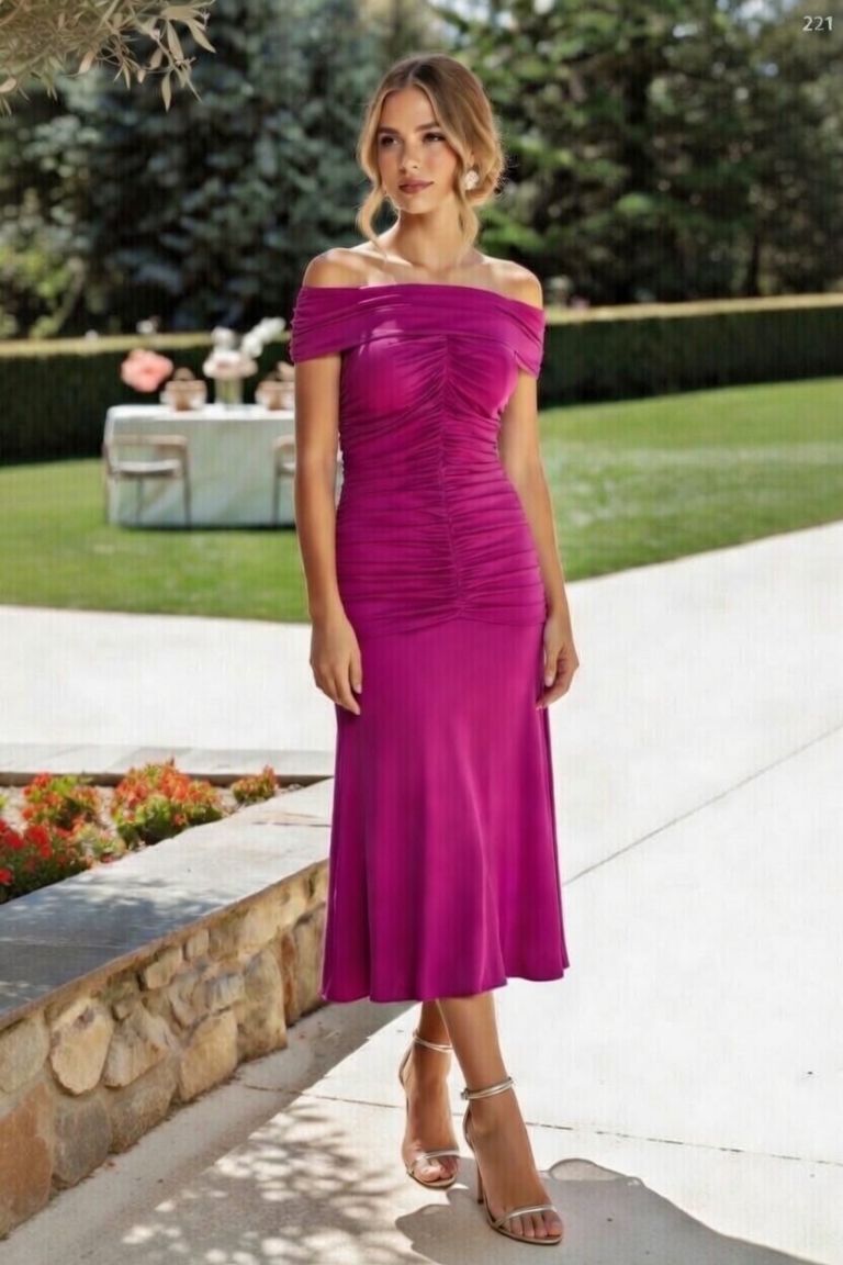 Vestido Midi Drapeado