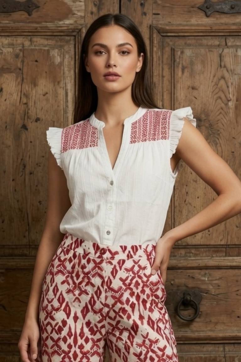 Blusa Estampado Rojo