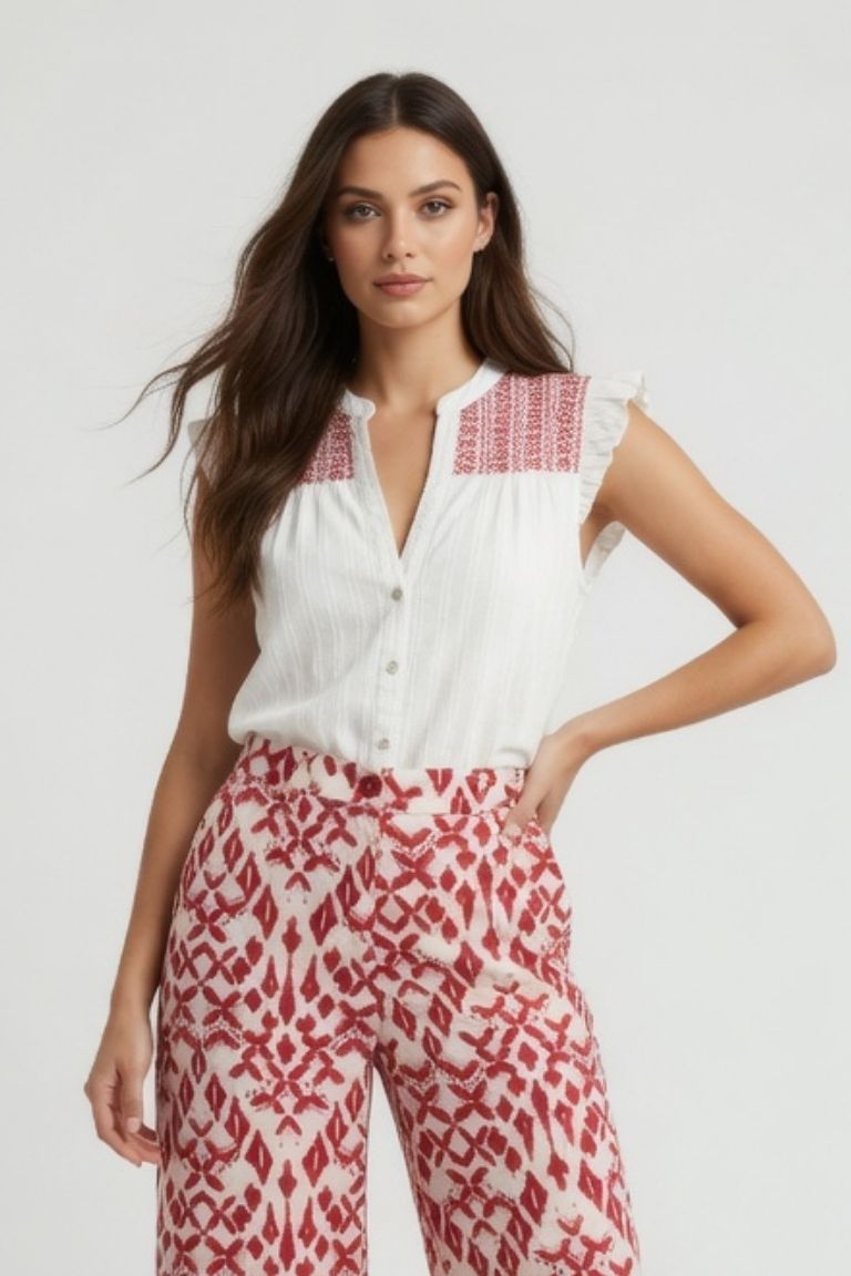 Blusa Estampado Rojo