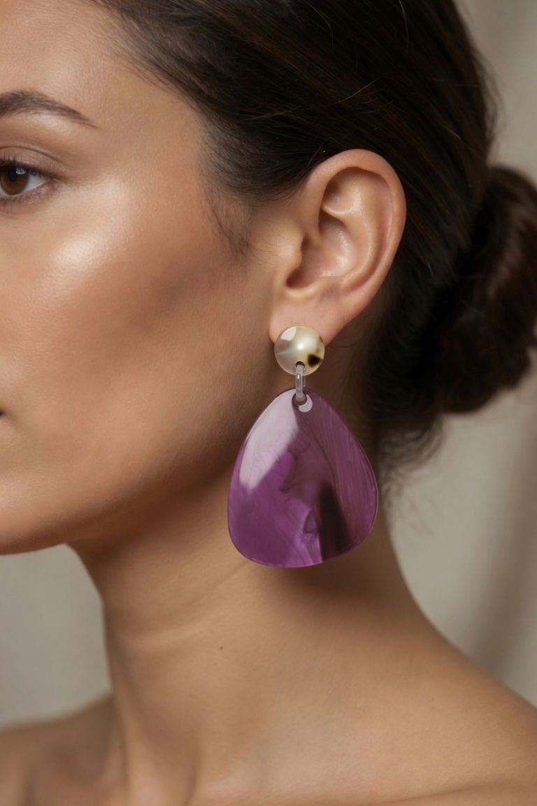 Pendientes Resina Gota