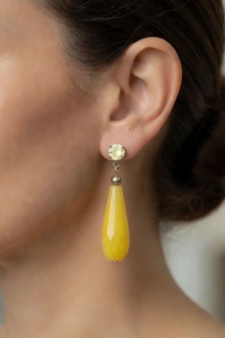 Pendientes Lágrima Cristal