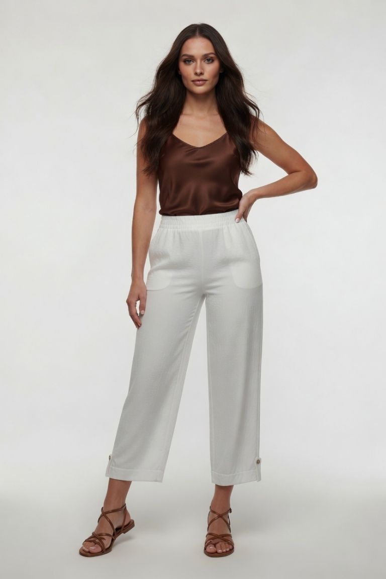 Pantalón Culotte Blanco
