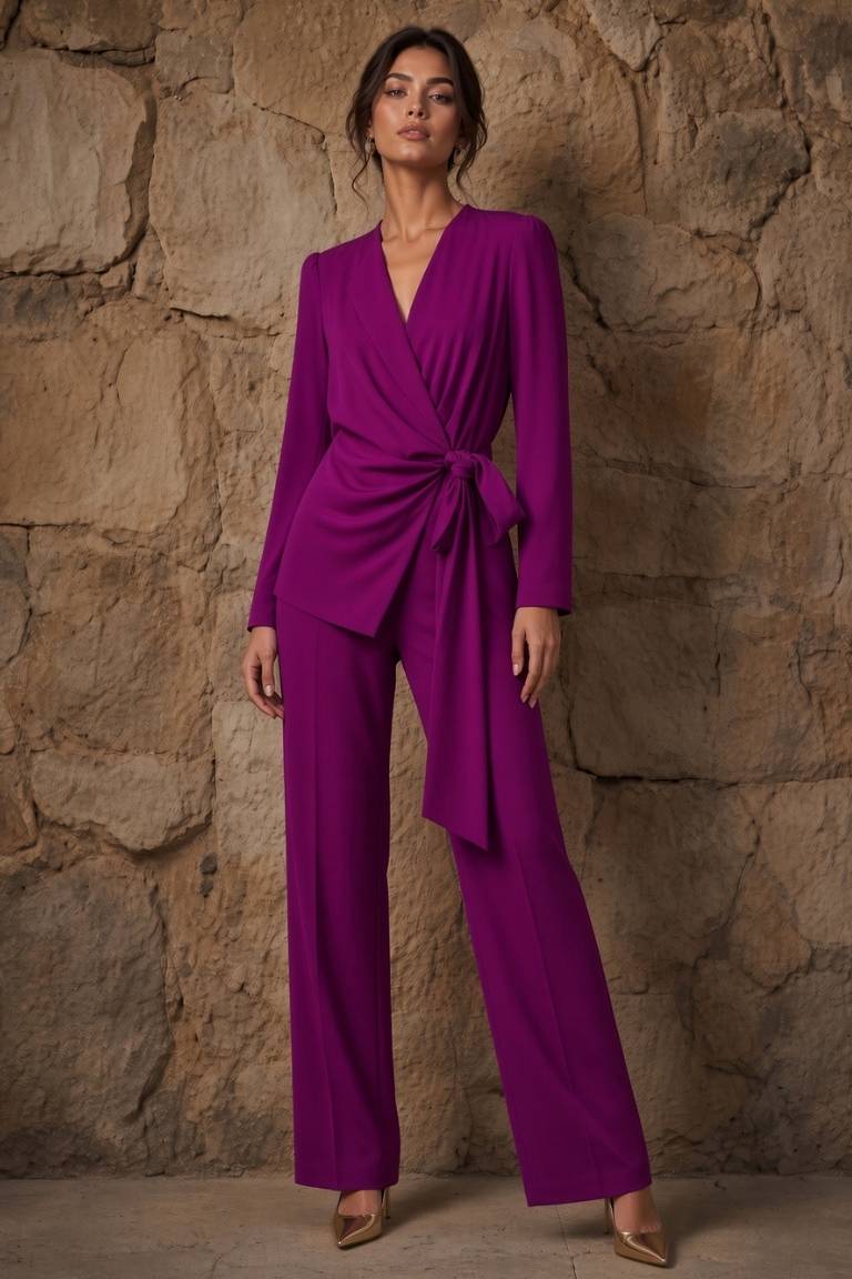 Conjunto Lazo Berenjena