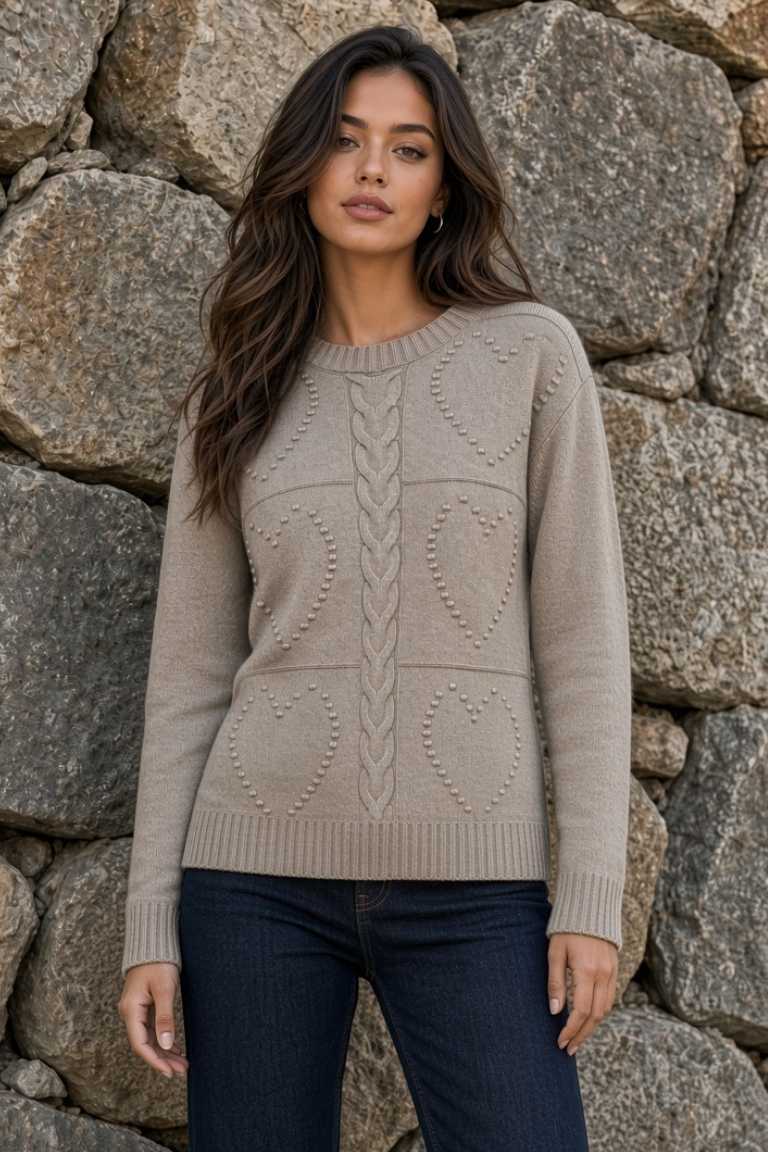 Jersey de Punto Detalle Corazones
