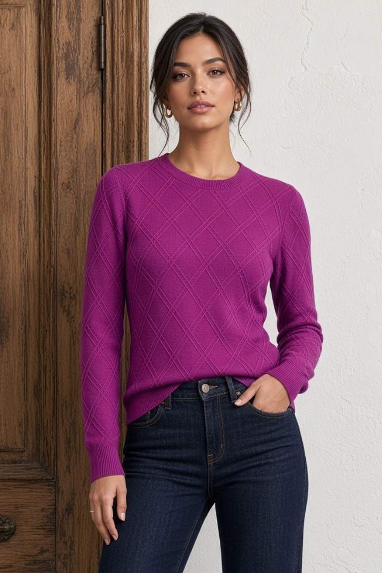 Jersey de Punto Relieve Rombos