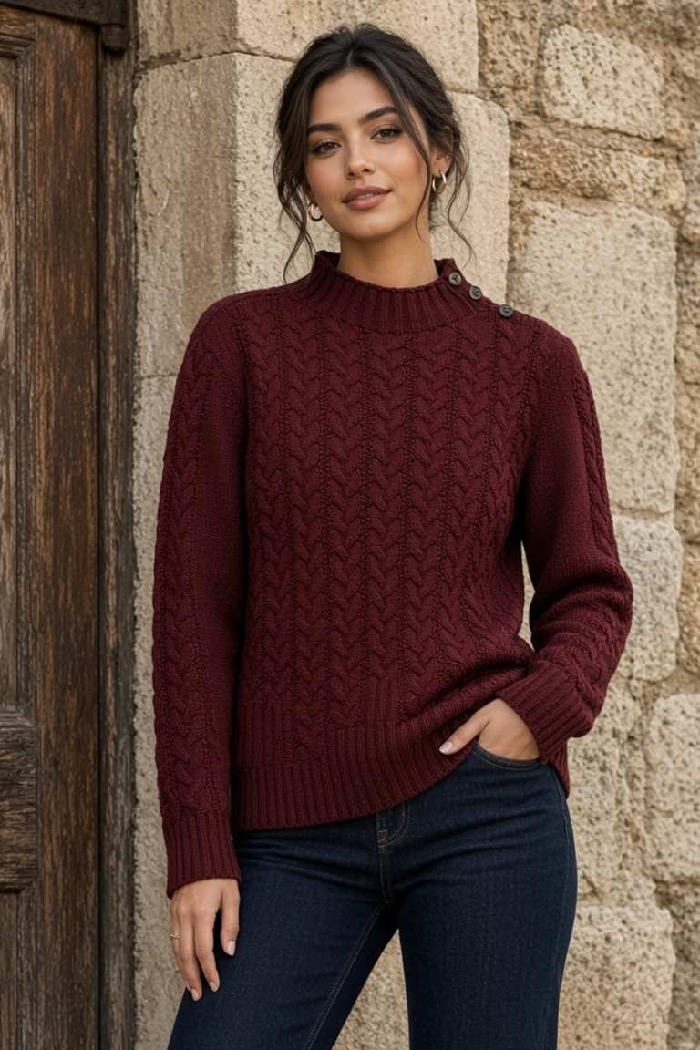 Jersey de Punto Detalle Botones