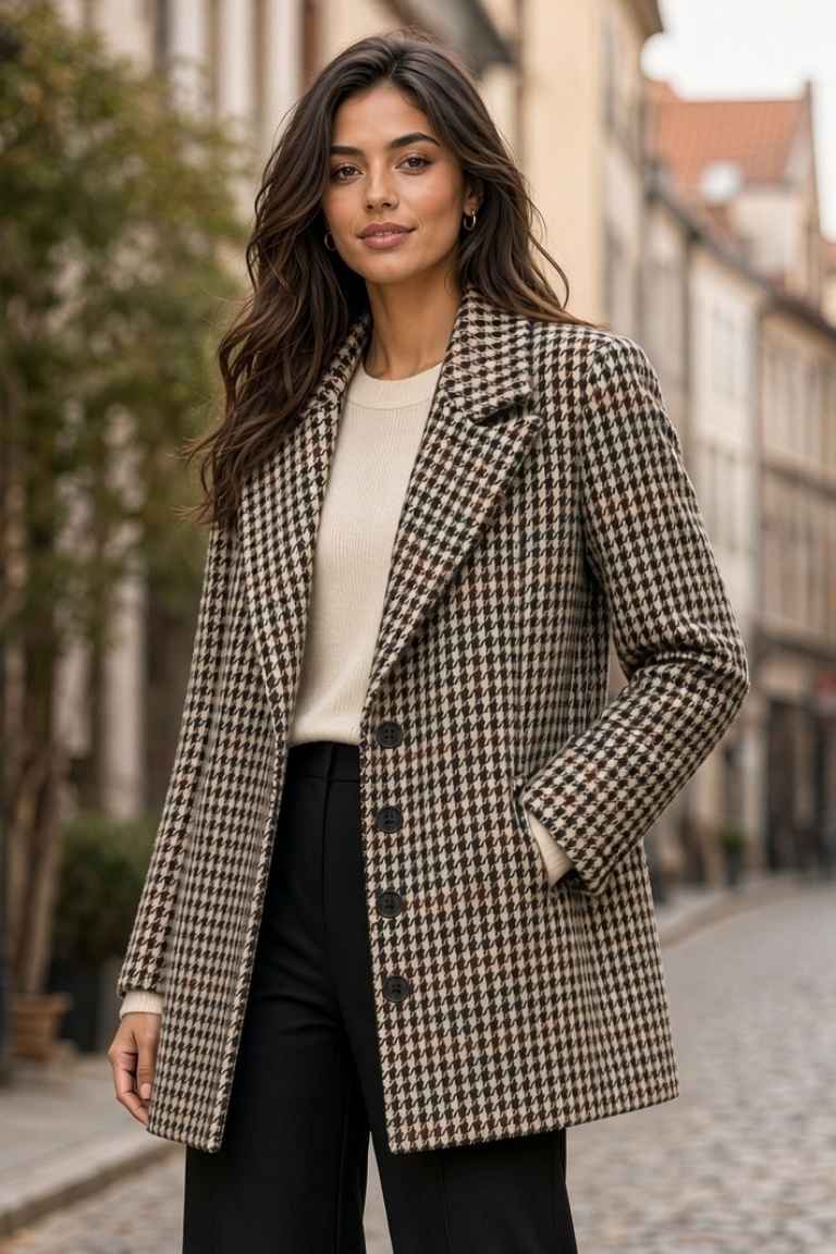 Abrigo Corto Tweed